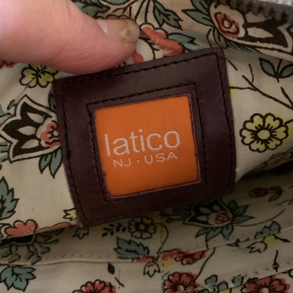 LATICO Purple Genuine Leather Clutch BAG Large Wristlet removable strap handle - Picture 2 of 13